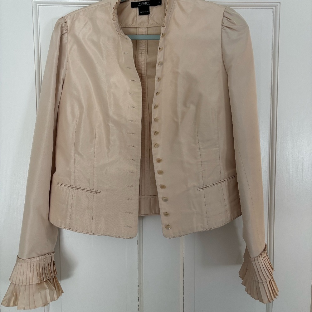 *RARE* Vintage Ralph Lauren Rugby 100% silk jacket